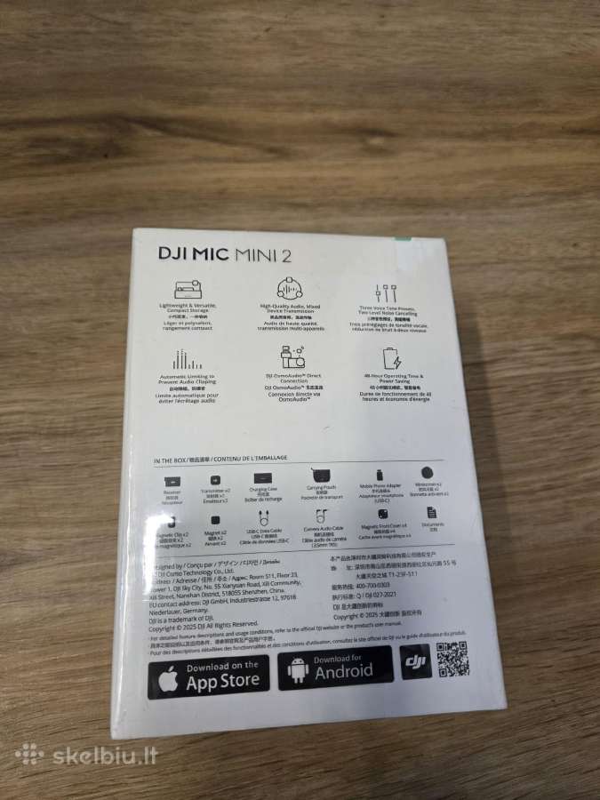 Mikrofonas Dji Mic Mini 2 (2tx 1rx case mikrofonas - nuotraukos Nr. 3