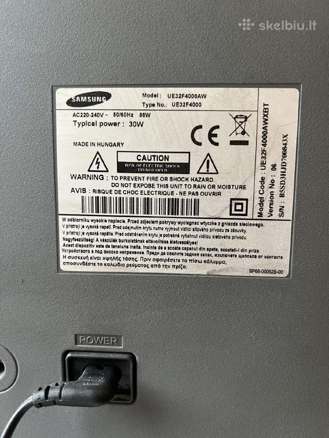 Samsung 32" televizorius + Android TV - nuotraukos Nr. 3