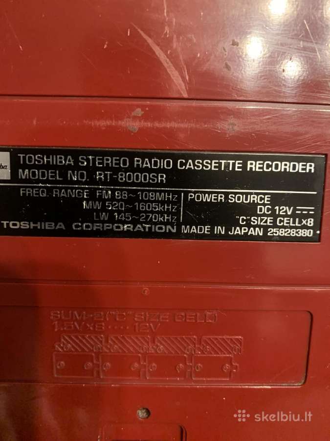 Toshiba rt8000sr - nuotraukos Nr. 8