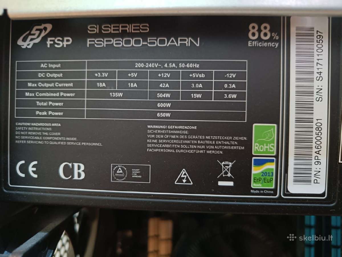 Kompiuteris - i5 4570, 8gb RAM + Monitorius - nuotraukos Nr. 7