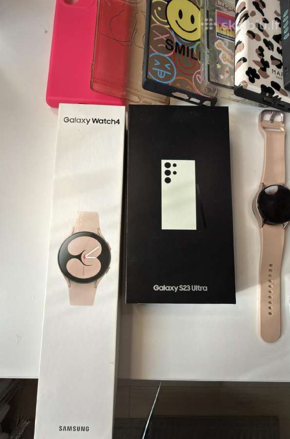 Samsung galaxy s23 ultra256gb ir Samsung watch 4 - nuotraukos Nr. 4