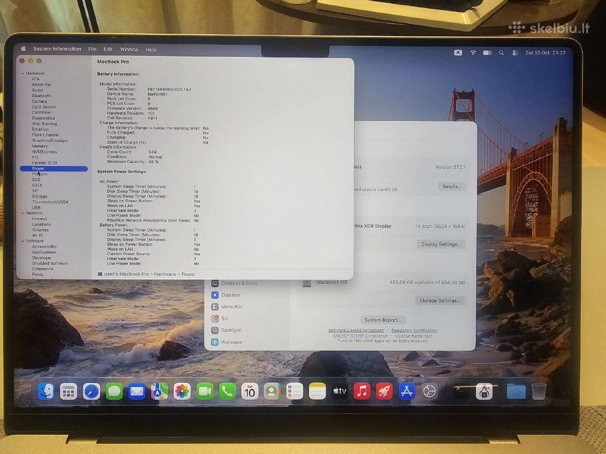 MacBook pro m1 (2021) - nuotraukos Nr. 5