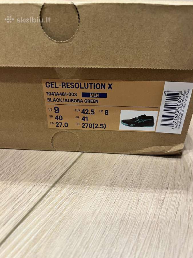 Asics Gel-resolution X Black/aurora Green - nuotraukos Nr. 5