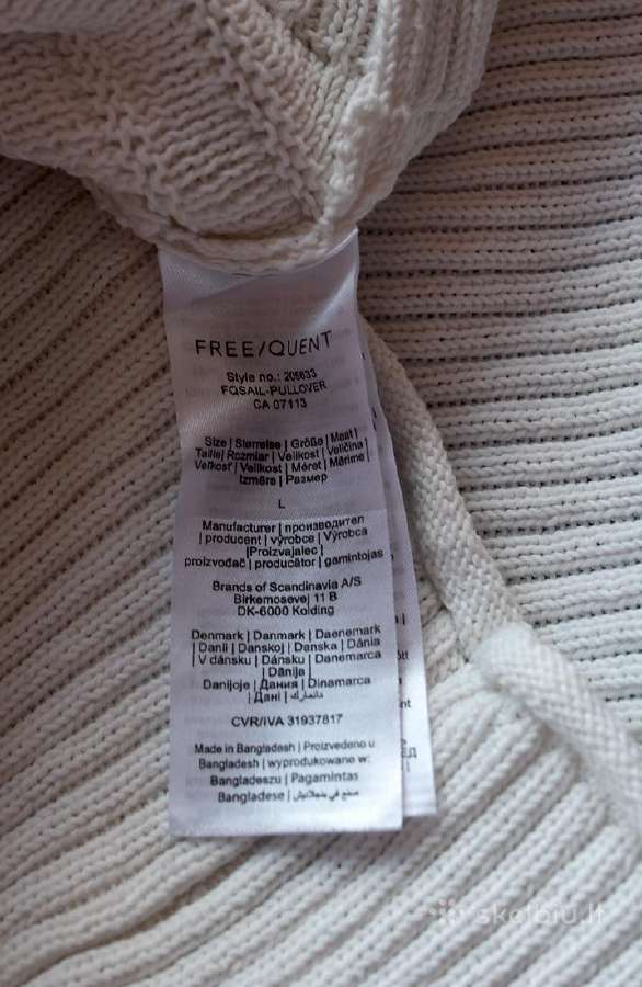 Dryžuotas megztinis L/XL - nuotraukos Nr. 5