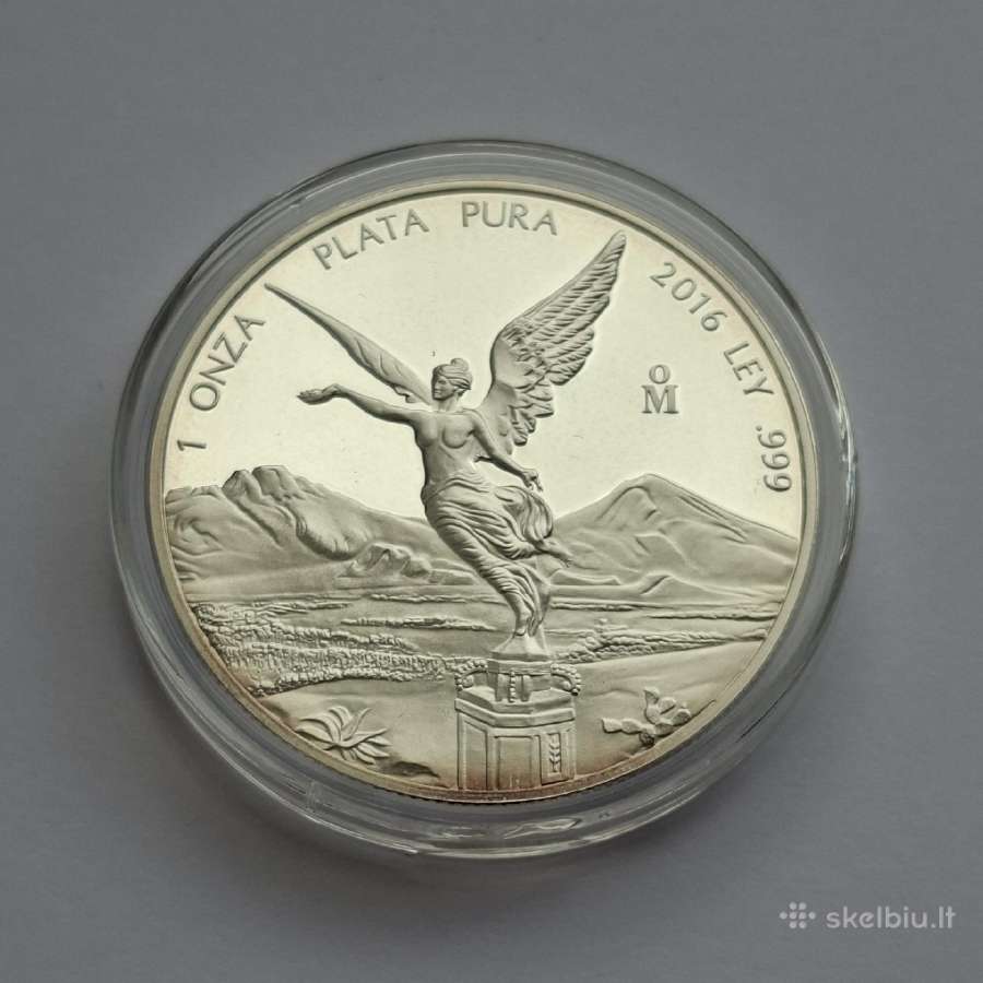 Meksikos Libertad, 1oz 999 sidabras. - nuotraukos Nr. 3