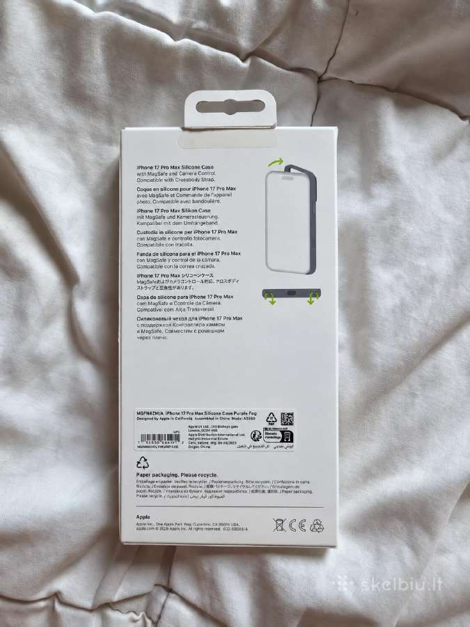 Apple dėklas iPhone 17 Pro Max – violetinis - nuotraukos Nr. 5