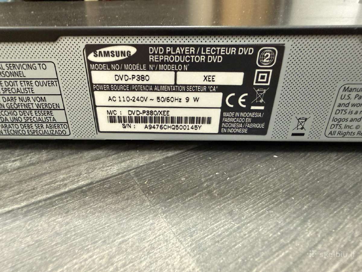 Samsung Dvd-p380 Dvd grotuvas su Usb / Divx – 15€ - nuotraukos Nr. 5