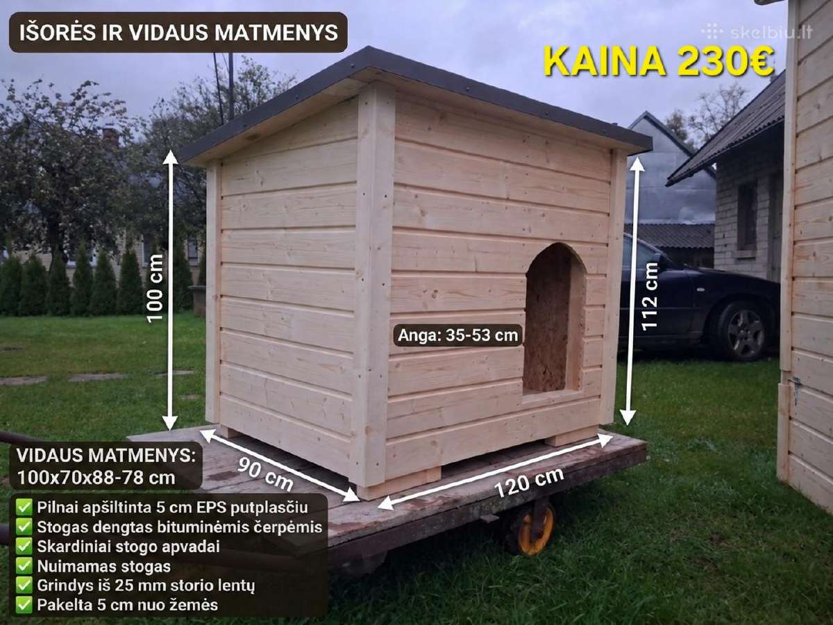 Naujas Papildymas! Šuns būda, šuns būdos - nuotraukos Nr. 3
