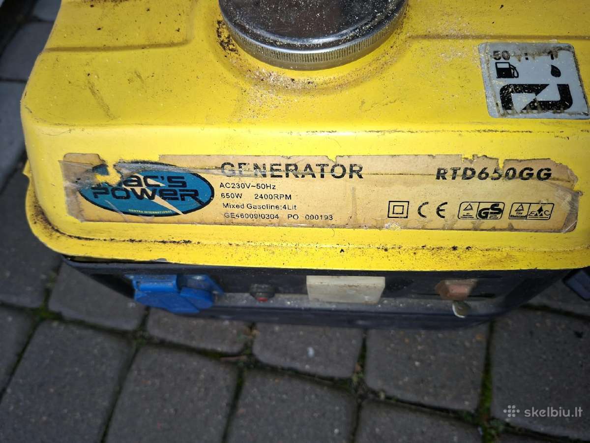 Generatorius Rtd650gg - nuotraukos Nr. 2