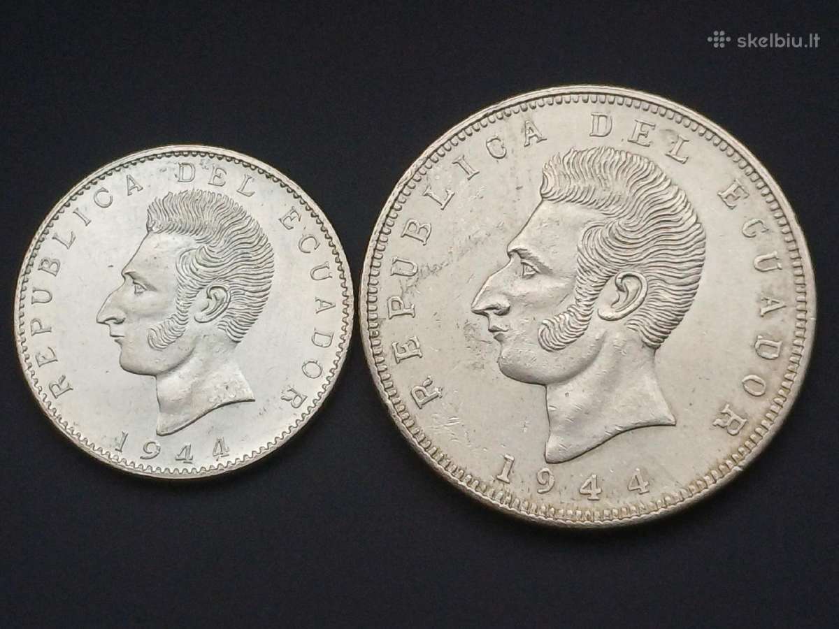 Ekvadoras 1944m. sidabras - nuotraukos Nr. 2