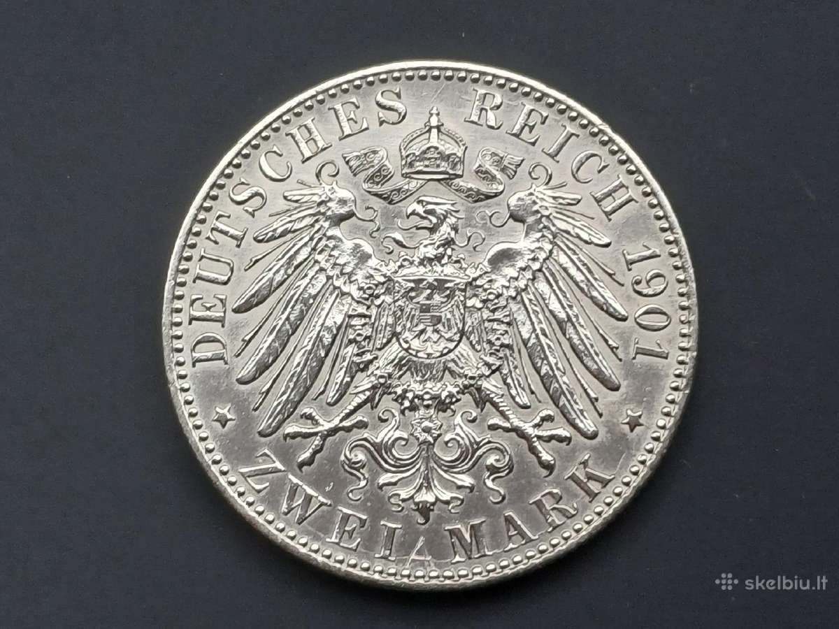 2 markes 1901m. sidabras 900 - nuotraukos Nr. 2