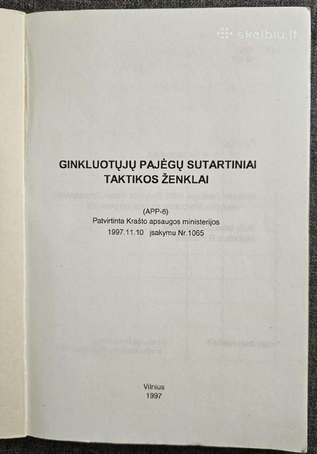 Ginkluotųjų pajėgų sutartiniai taktikos ženklai - nuotraukos Nr. 2