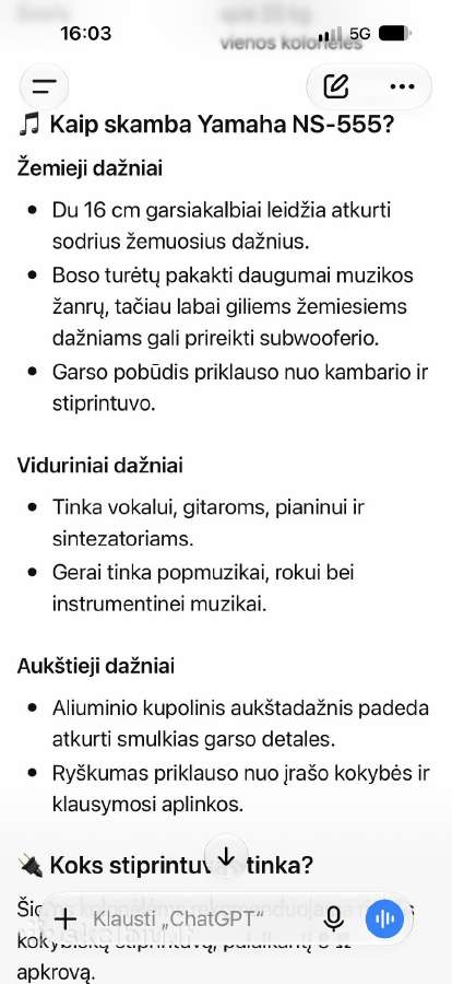 Yamaha grindines koloneles - nuotraukos Nr. 8