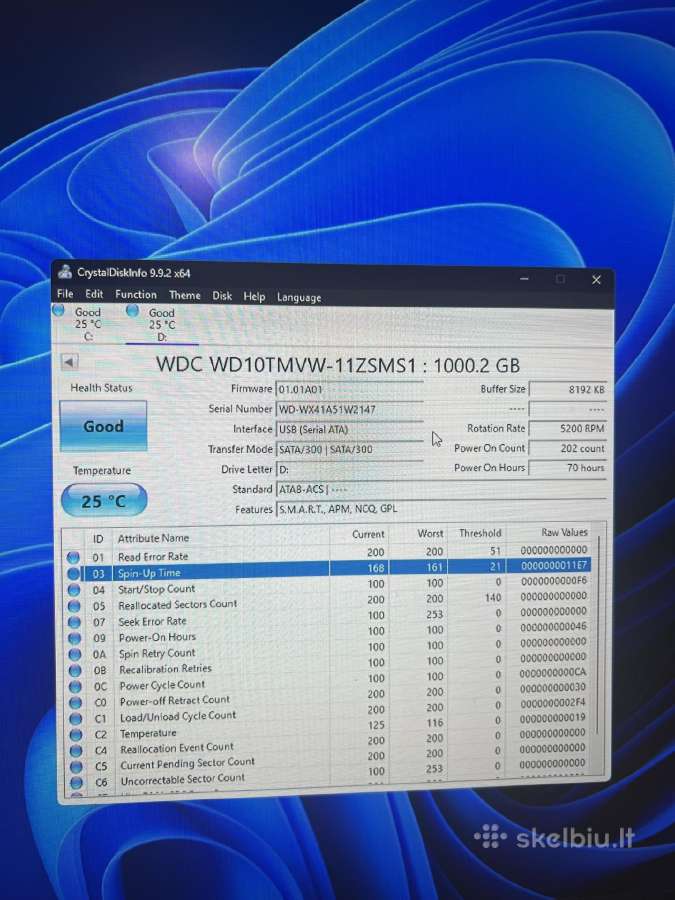 Wd 1tb nešiojamas kietasis diskas - nuotraukos Nr. 3