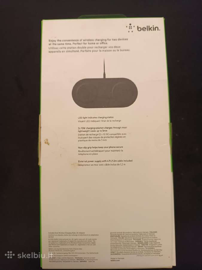 Dvigubas belaidis įkroviklis Belkin Boost Charged - nuotraukos Nr. 2