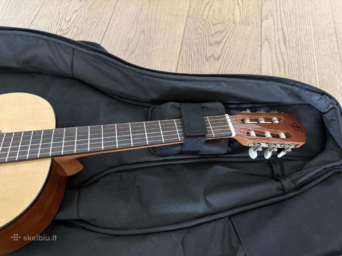 Labai mažai naudota 3/4 gitara vaikui su dėklu - nuotraukos Nr. 4