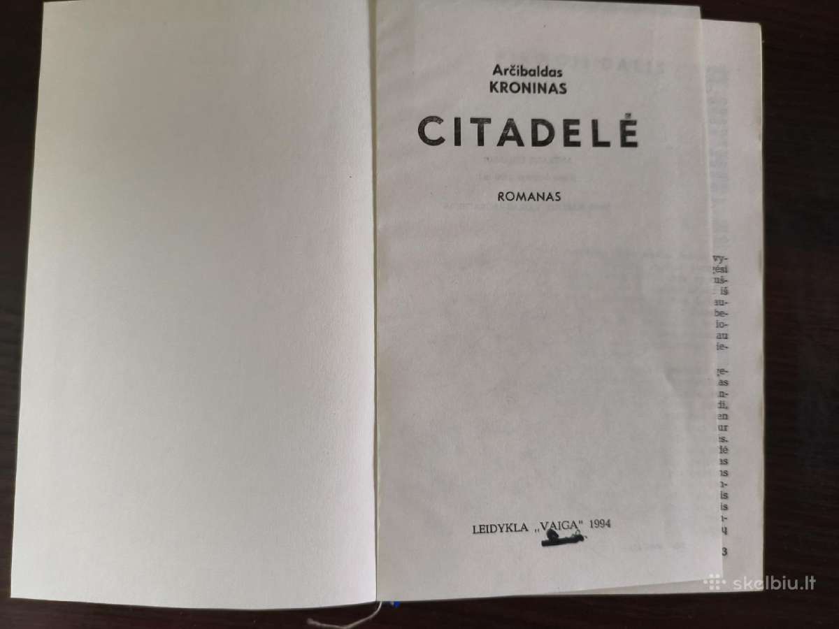 Arčibaldas Kroninas "Citadelė" - nuotraukos Nr. 4