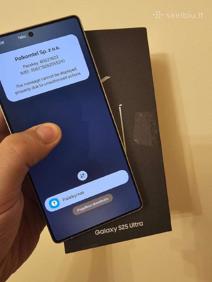 Samsung S25 ultra 12gb/256gb g938b/DS užrakintas - nuotraukos Nr. 4