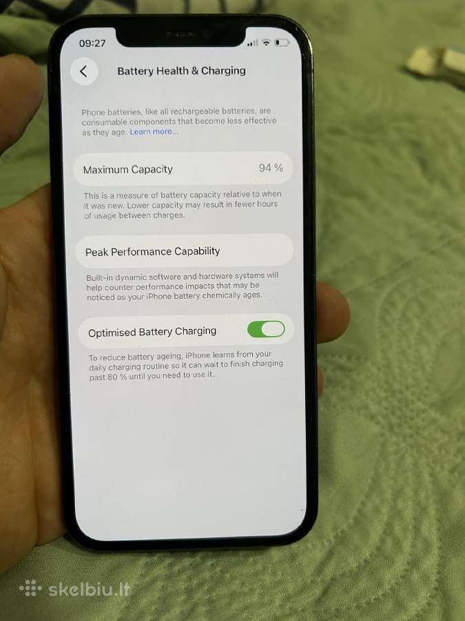 iPhone 12 pro 128gb baterija 94 - nuotraukos Nr. 2