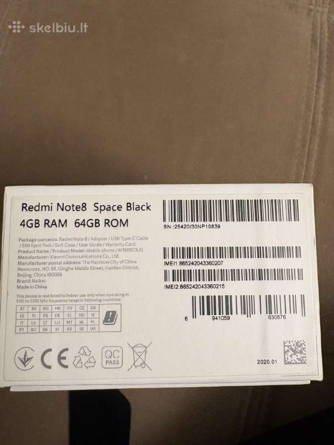 Telefonas Redmi note 8 - nuotraukos Nr. 5
