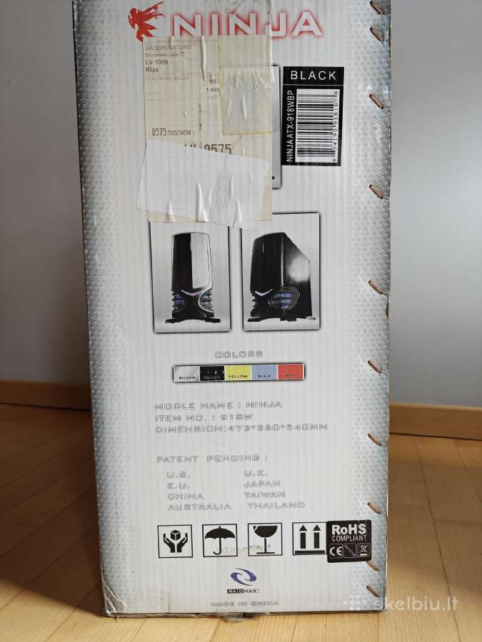 Raidmax Ninja Atx-918wbp Black Secc Steel Atx Mid - nuotraukos Nr. 2
