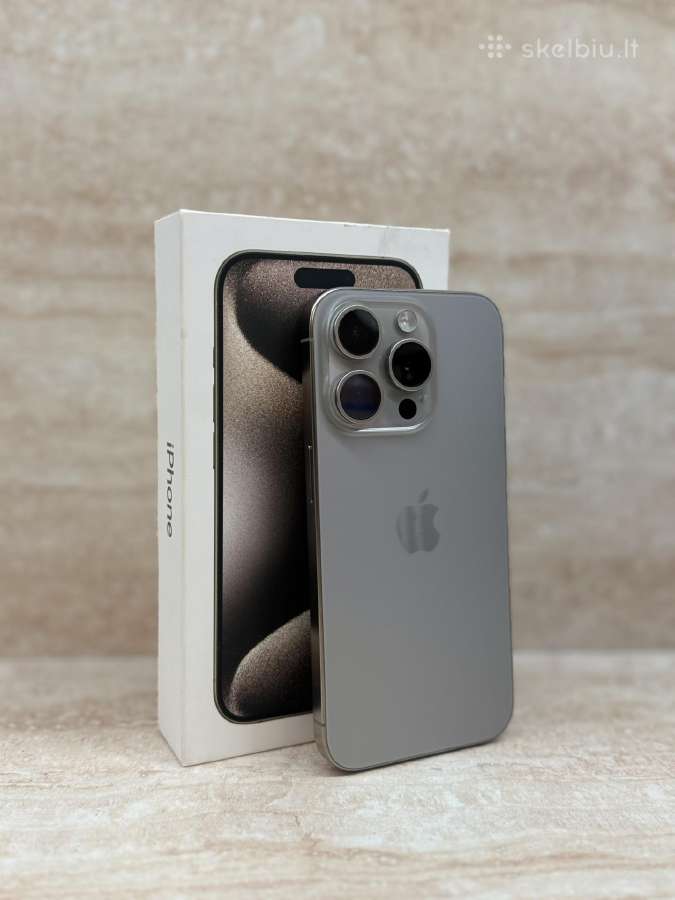 iPhone 15 Pro 256gb Natural Titanium - nuotraukos Nr. 2