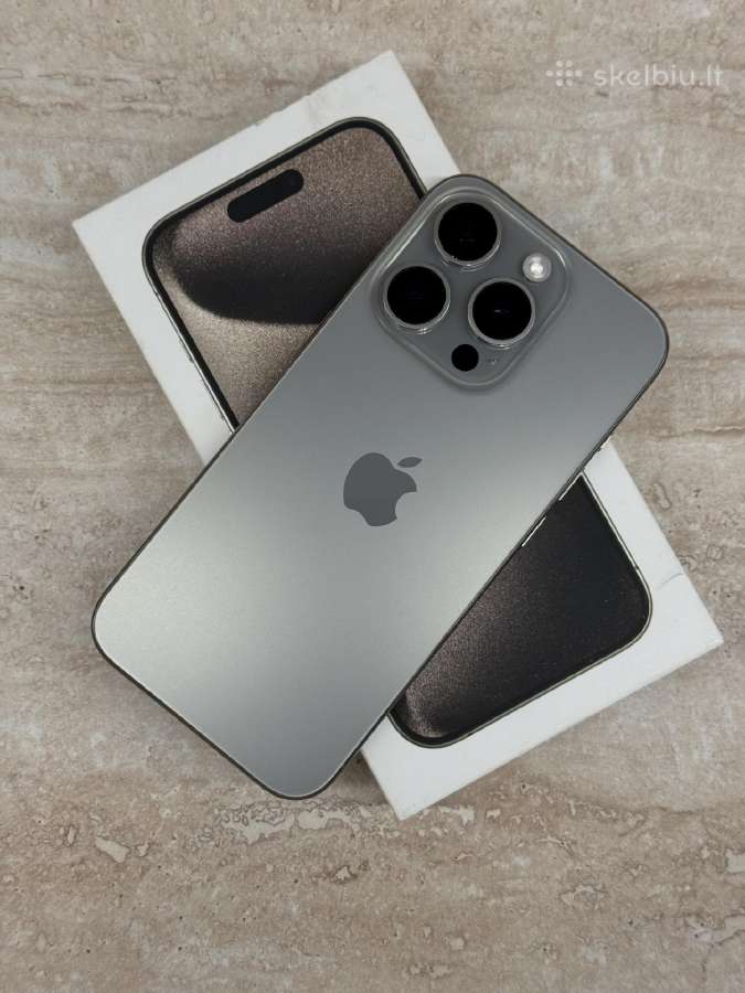 iPhone 15 Pro 256gb Natural Titanium - nuotraukos Nr. 3