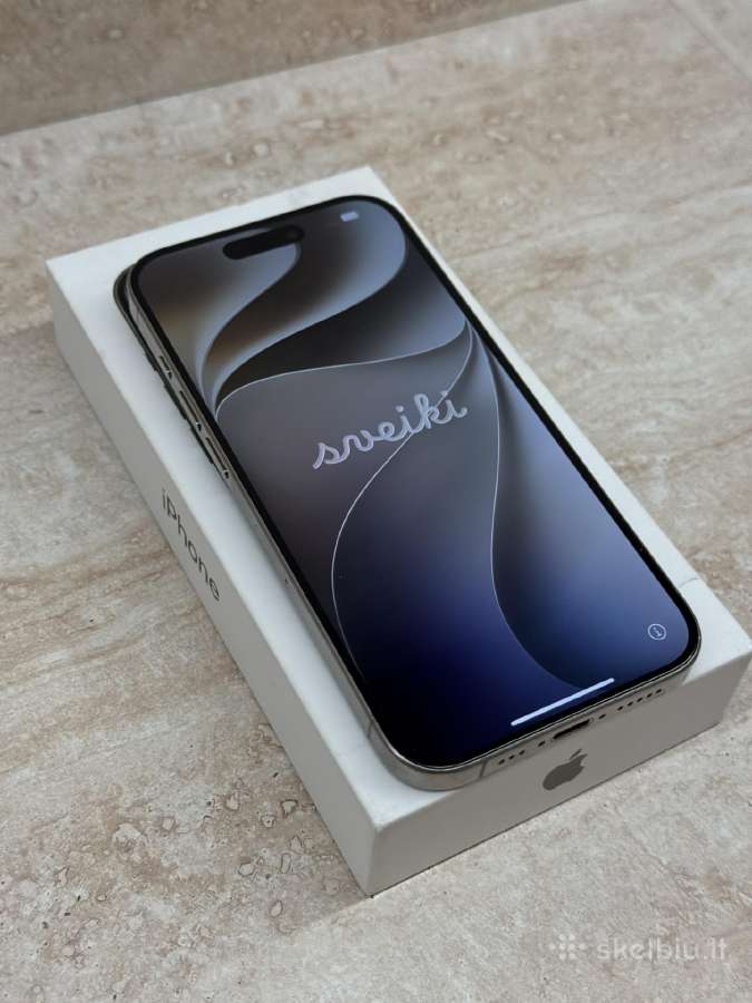 iPhone 15 Pro 256gb Natural Titanium - nuotraukos Nr. 4