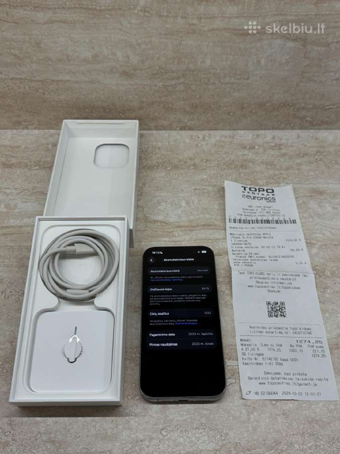 iPhone 15 Pro 256gb Natural Titanium - nuotraukos Nr. 10