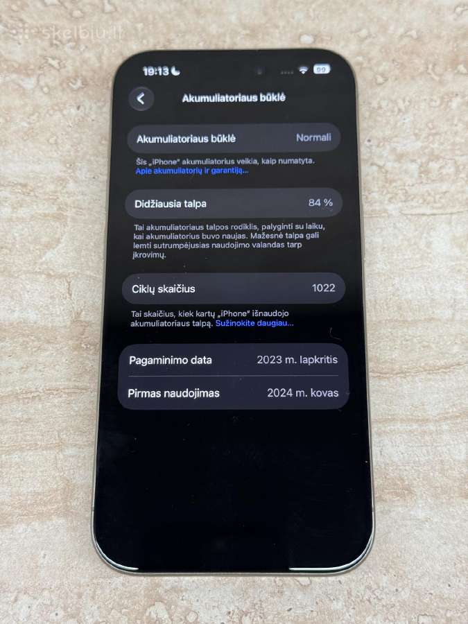 iPhone 15 Pro 256gb Natural Titanium - nuotraukos Nr. 11