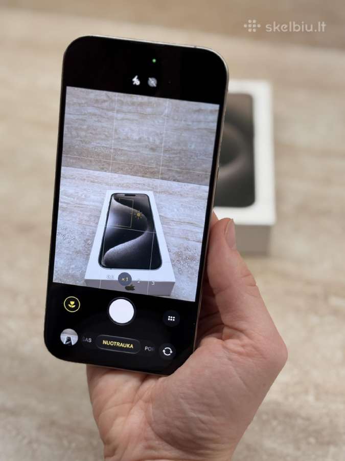 iPhone 15 Pro 256gb Natural Titanium - nuotraukos Nr. 12