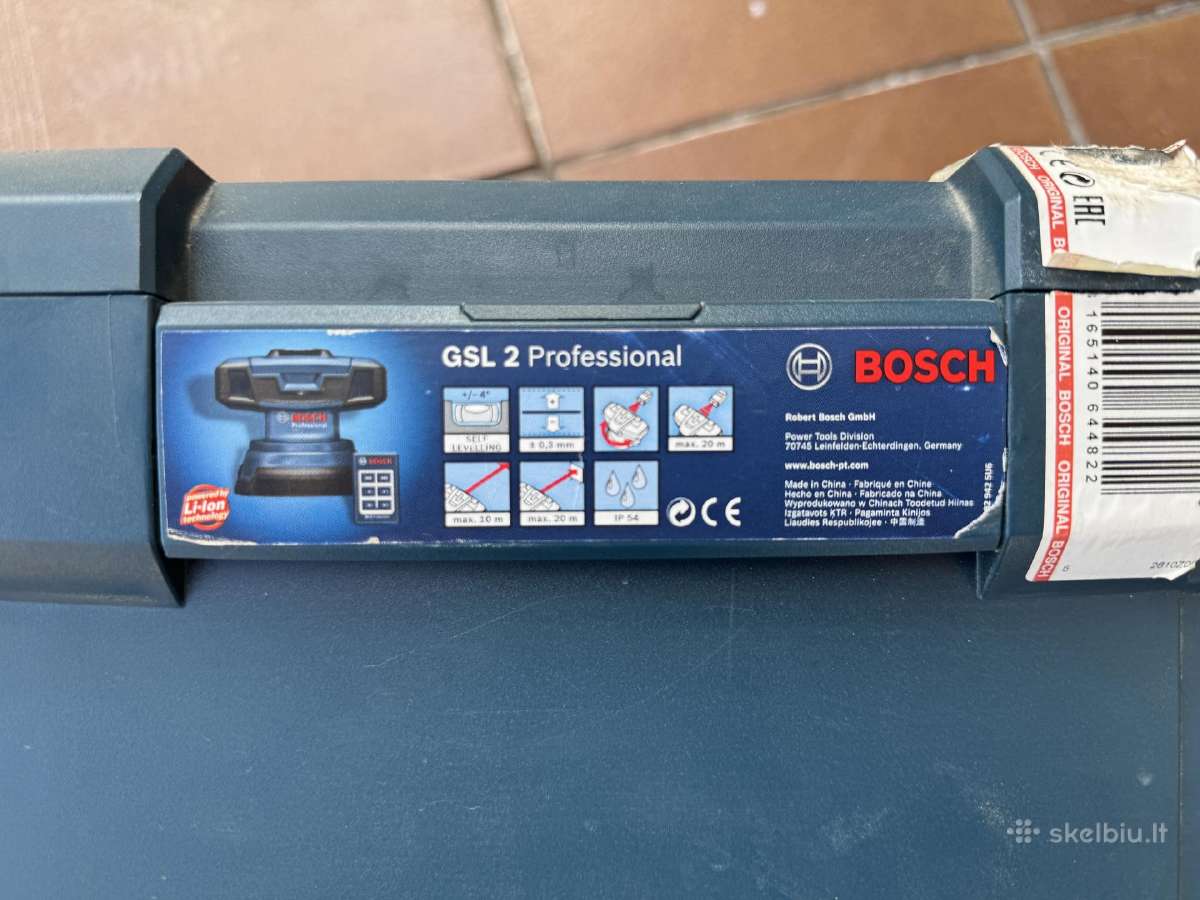 Bosch Gsl2 Professional grindų paviršiaus lazeris - nuotraukos Nr. 2
