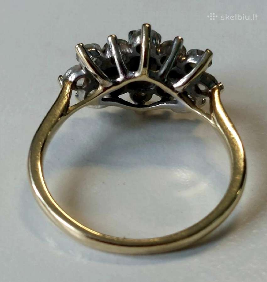 1.02 ct. deimantų ir 0.54 ct. natūrulių safyrų! - nuotraukos Nr. 2