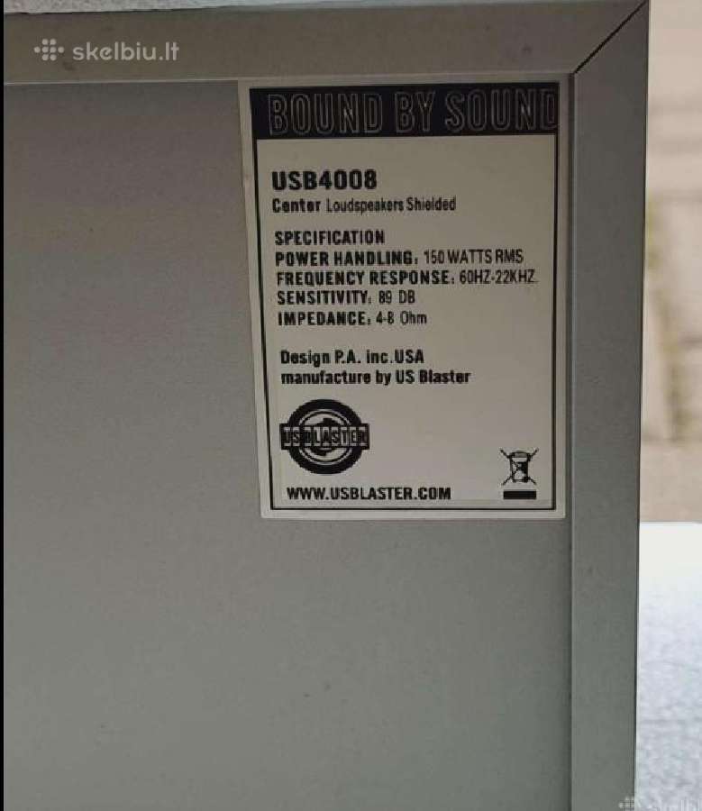 Parduodu namų kino sistemą Usb Blaster Usb 4008-a - nuotraukos Nr. 2