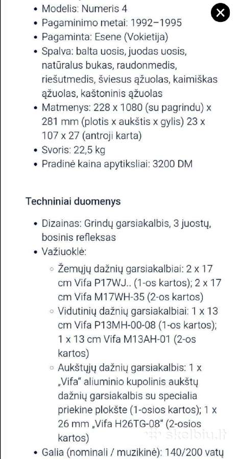 Alr Nummer 4 vokiškos aukštos klasės kolonėlės - nuotraukos Nr. 6