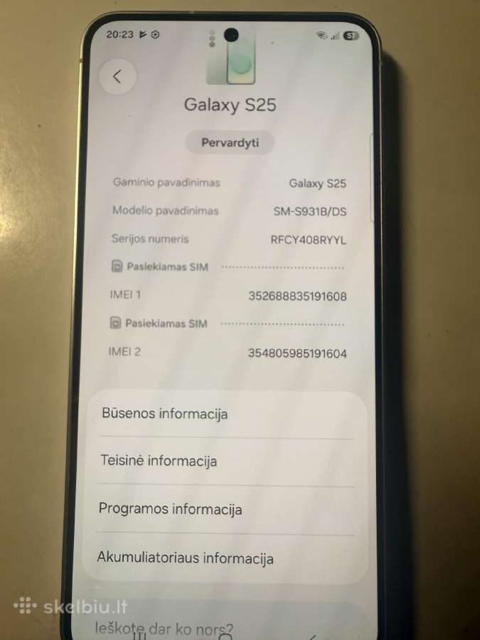 Samsung galaxy s25 - nuotraukos Nr. 5