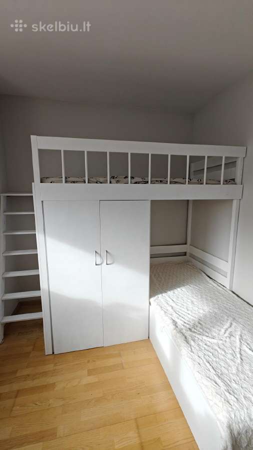Vaikų baldų komplektas dviaukštė lova. - nuotraukos Nr. 2