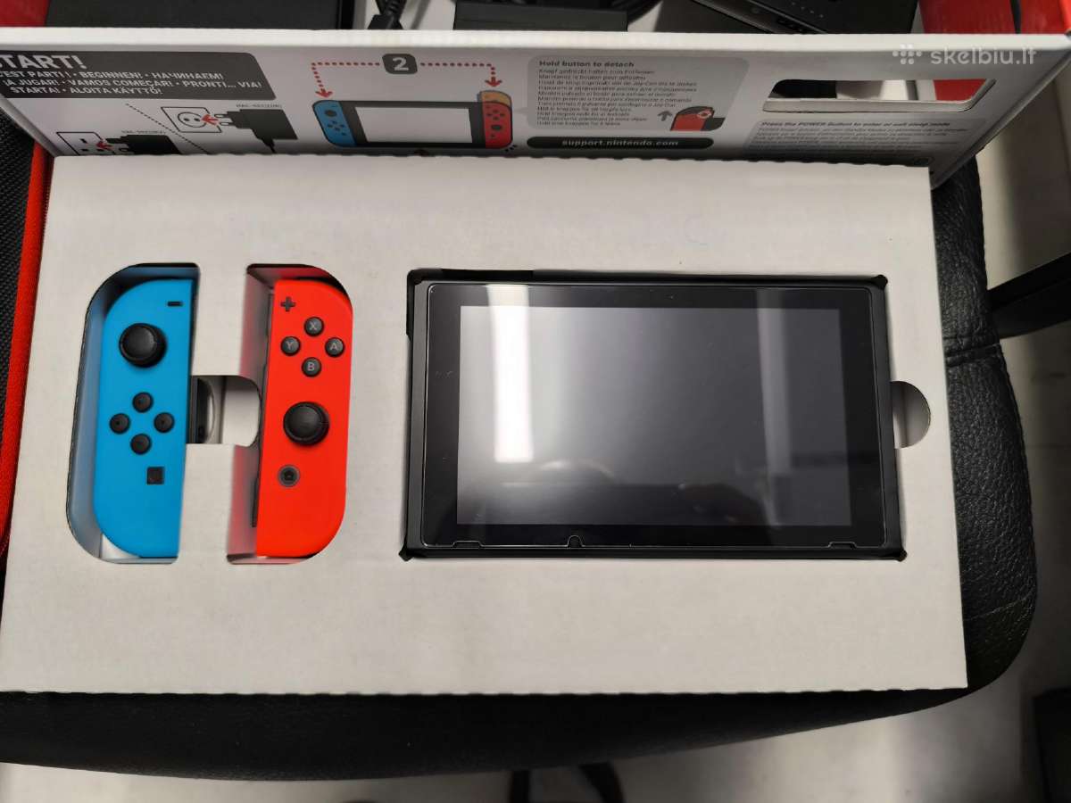 Atrištas Nintendo Switch V2 256gb 31 žaidimas - nuotraukos Nr. 3