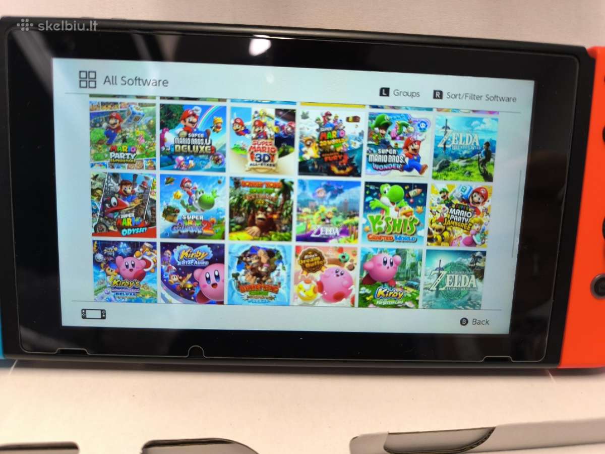 Atrištas Nintendo Switch V2 256gb 31 žaidimas - nuotraukos Nr. 10