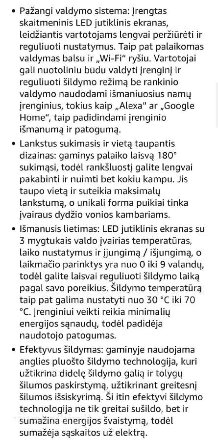 Matinis elektrinis radiatorius, gyvatukas,100w - nuotraukos Nr. 7