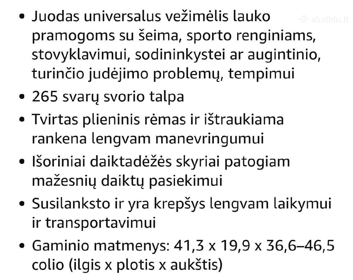 Transportavimo,sodo vežimėlis - nuotraukos Nr. 8
