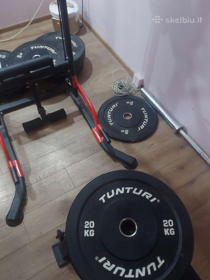 Olimpine stanga 6x20kg 2x10kg 2x5kg stiebas 20kg - nuotraukos Nr. 2