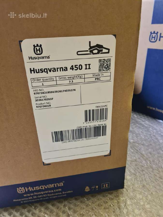 Naujas Husqvarna 450 II gen2 2026 benzino pjuklas - nuotraukos Nr. 6