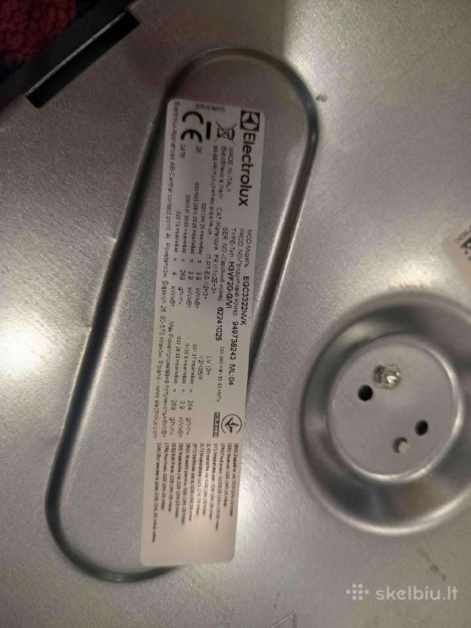 Dujinė kaitlentė Electrolux 300 serija „domino“ Eg - nuotraukos Nr. 2