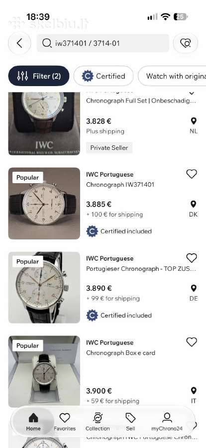 Iwc Portugieser Chronograph - nuotraukos Nr. 29