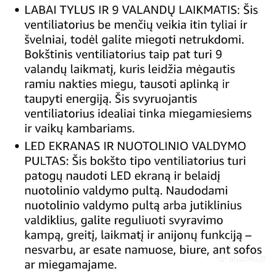 2-1 ventiliatorius ir šildytuvas - nuotraukos Nr. 7