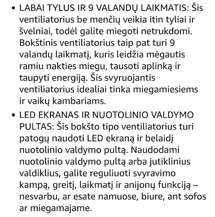 2-1 ventiliatorius-šildytuvas - nuotraukos Nr. 3