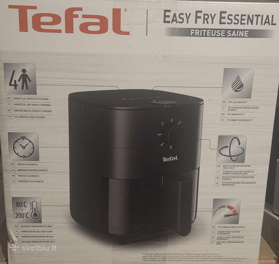 Tefal Easy Fry Essential“ karšto oro gruzdintuvė - nuotraukos Nr. 2