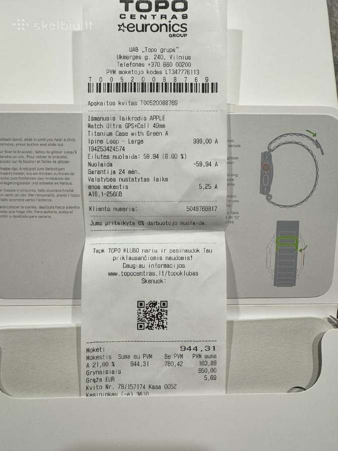 Apple Watch Ultra 1 - nuotraukos Nr. 13
