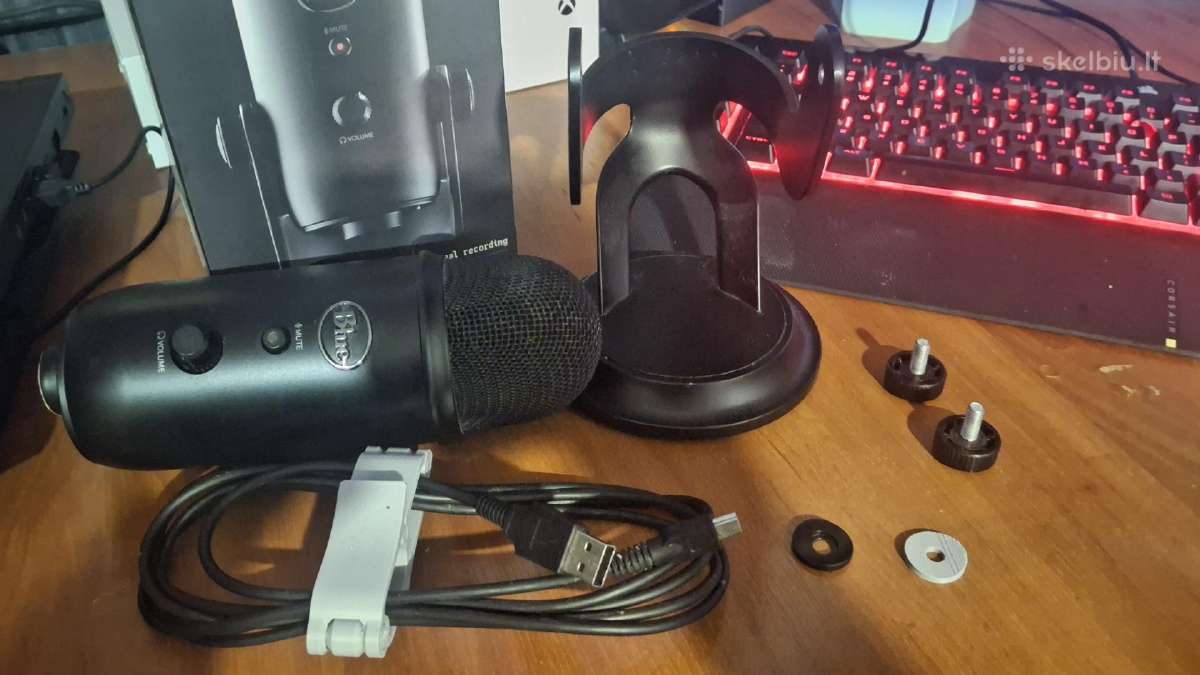 Blue yeti blackout mikrafonas - nuotraukos Nr. 2